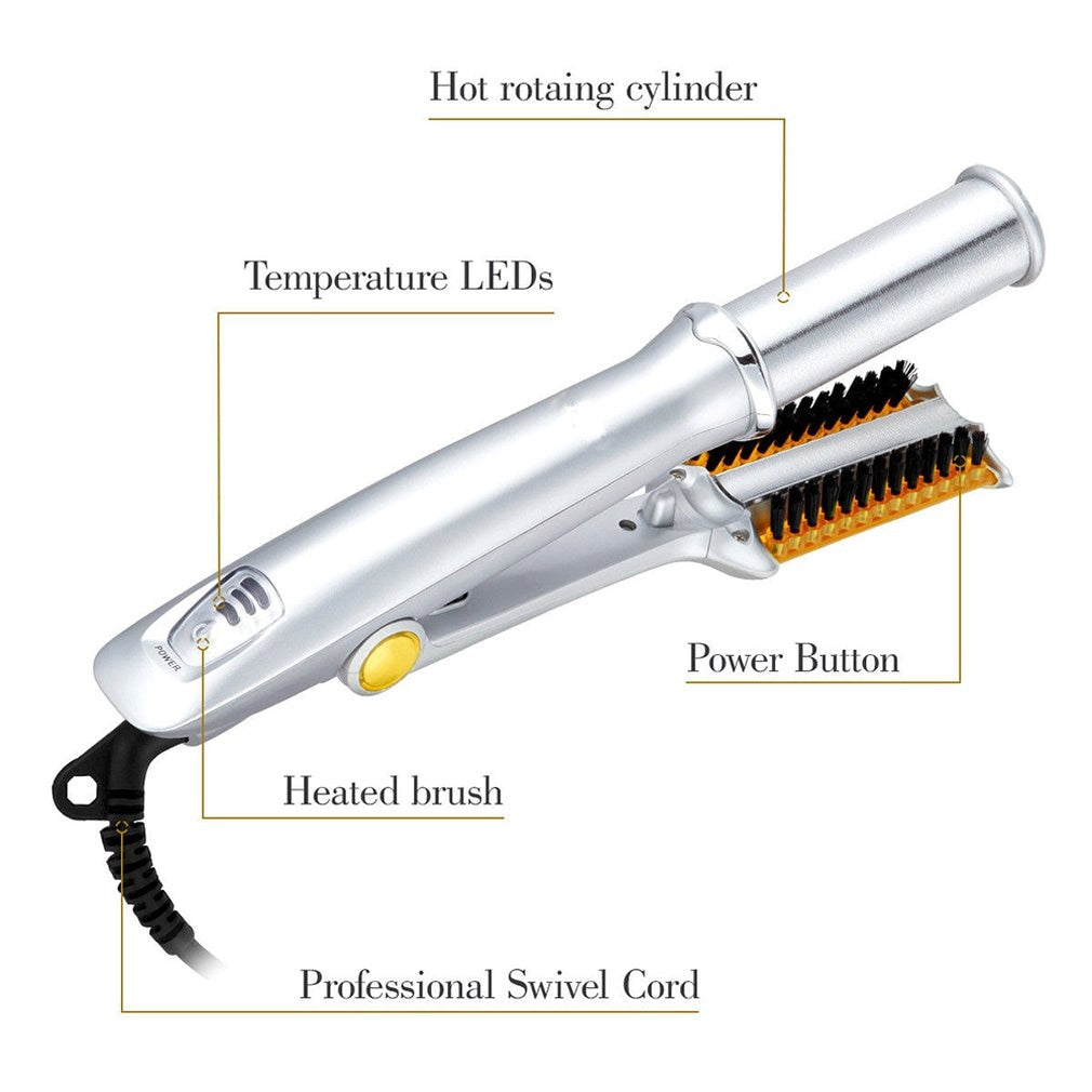 2 in 1 Hair Curler and Straightening Iron