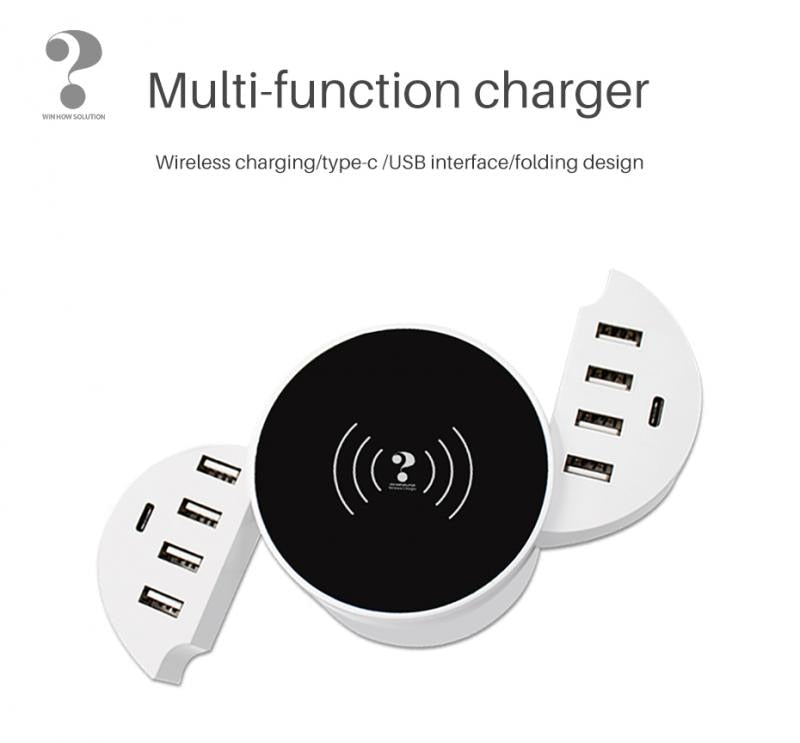 10 socket USB Wireless Phone Charger