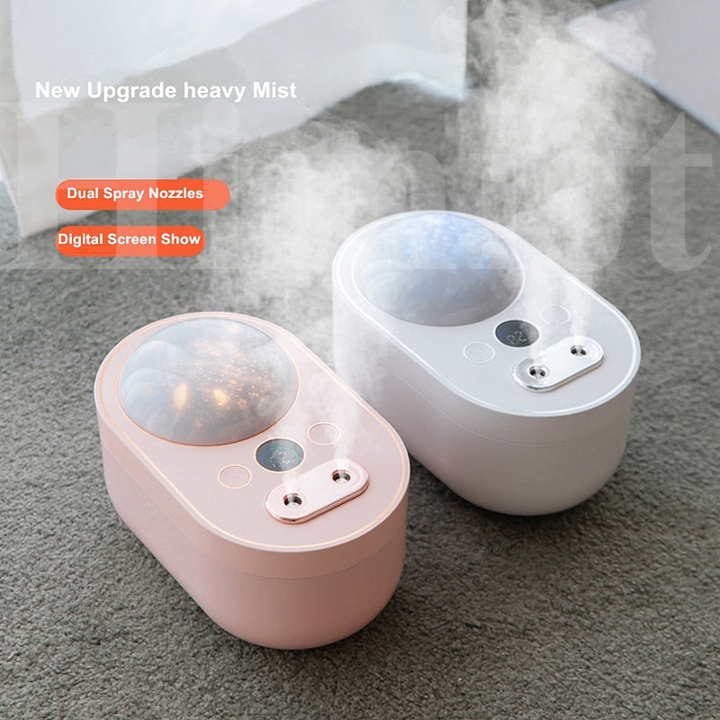 Projection Light Air Humidifier Wireless Ultrasonic Aroma Diffuser