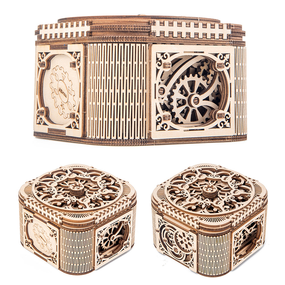 DIY Wooden Mechanical Jewelry Box