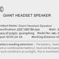 Giant Headset Speaker Bluetooth