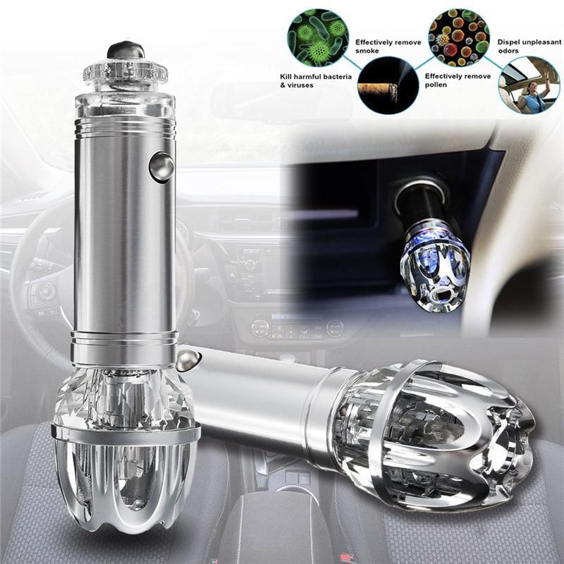 Car Air Purifier Ionizer Air Cleaner | Remove Dust, Pollen, Smoke and Bad Odors