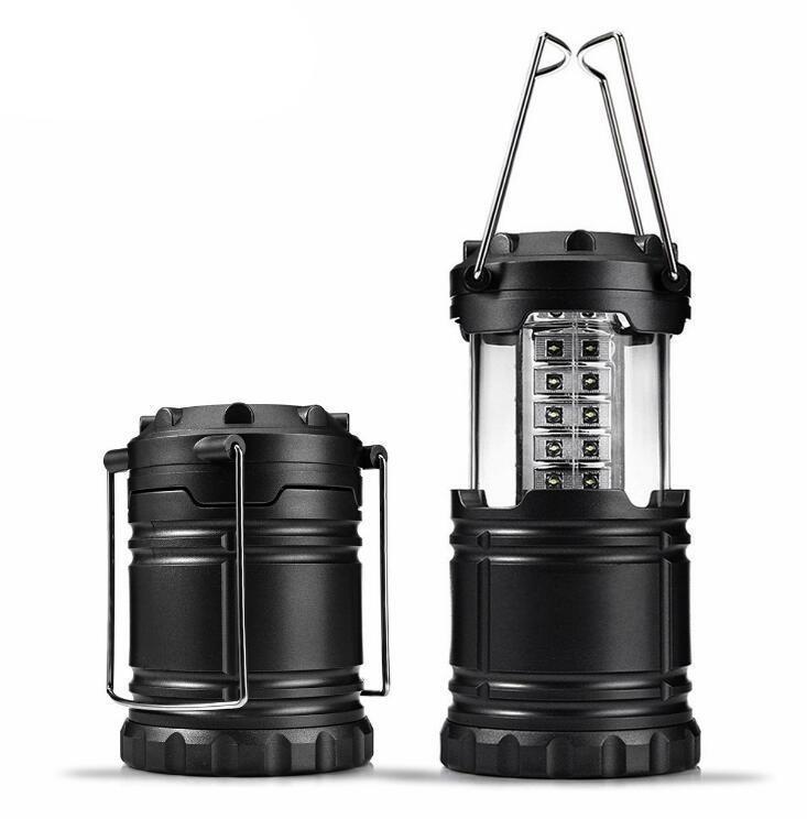PORTABLE AND COLLAPSIBLE 30 LED CAMPING LANTERNS