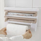 Wall-Mount 4-in-1 Towel and Plastic Wrap Foil Dispenser