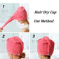 SUPER ABSORBENT QUICK-DRYING MICROFIBER HAIR TOWEL