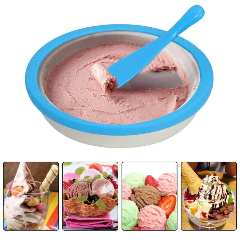 New Instant Ice Cream Maker Yogurt Frozen Pan Ice Roll