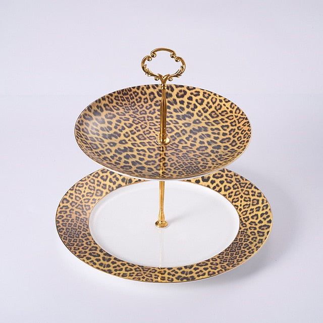 Leopard Print Bone China Porcelain Set