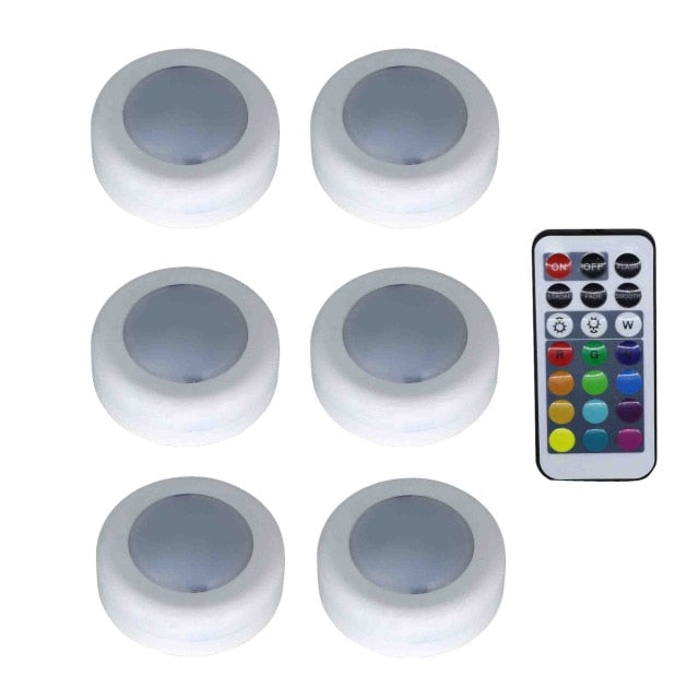 COLOR CHANGING REMOTE CONTROLLED LED WIRELESS LIGHTS