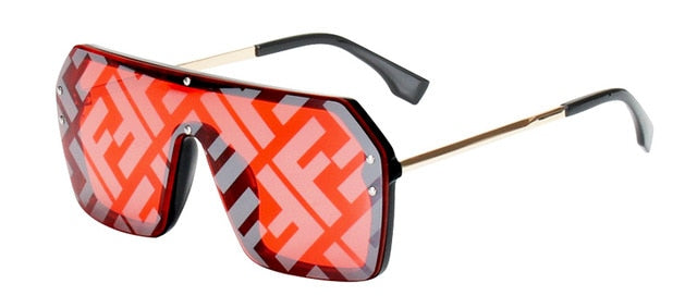 One Piece Square Sunglasses