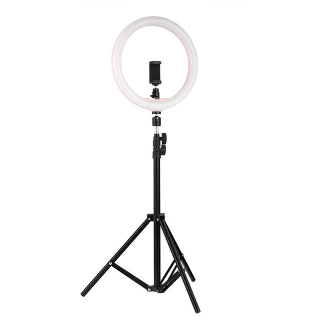 Phone Holder With  Ring Light 24W
