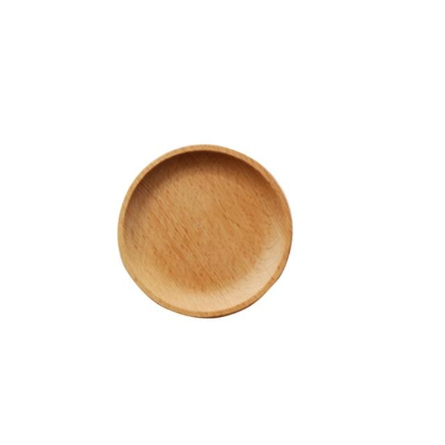 Round /Square Shape Wood Plate Dishes f