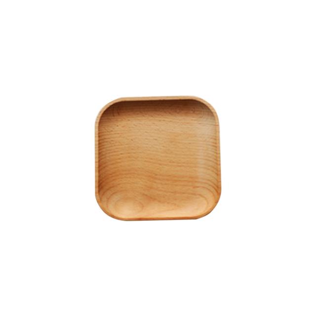 Round /Square Shape Wood Plate Dishes f