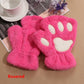 Plush Fluffy Bear Paw Claw Gloves