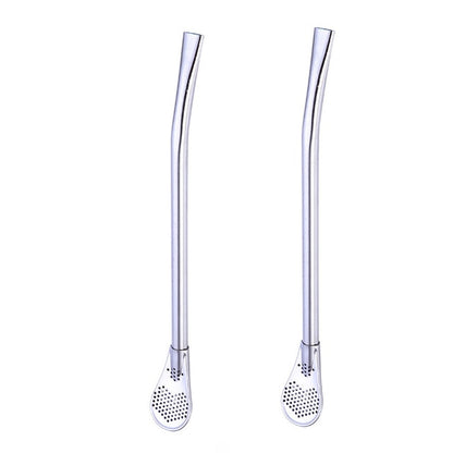 Liquid Filter Spoon Straw (2Pcs)